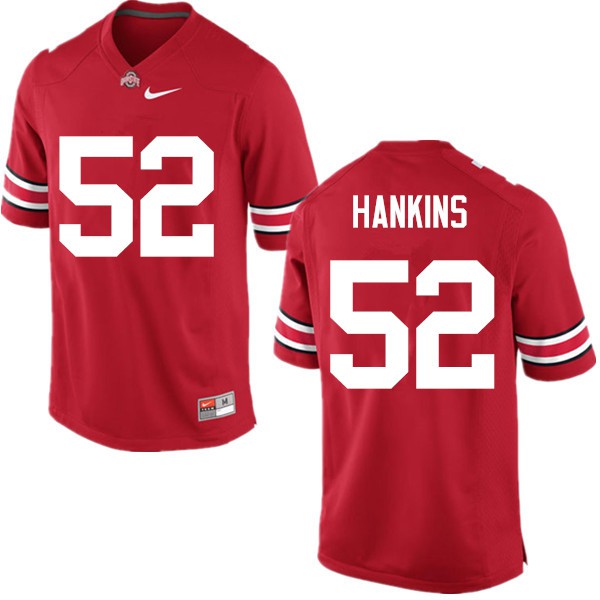 Ohio State Buckeyes #52 Johnathan Hankins Men Embroidery Jersey Red OSU62029